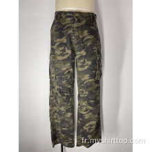 Camouflage de tube droit grand pantalon de poche